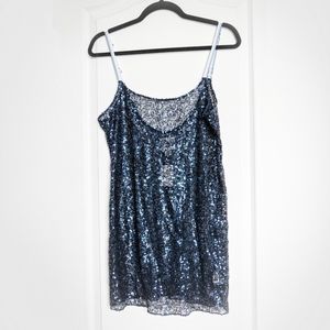 Free People Intimately Navy Sequin Dress